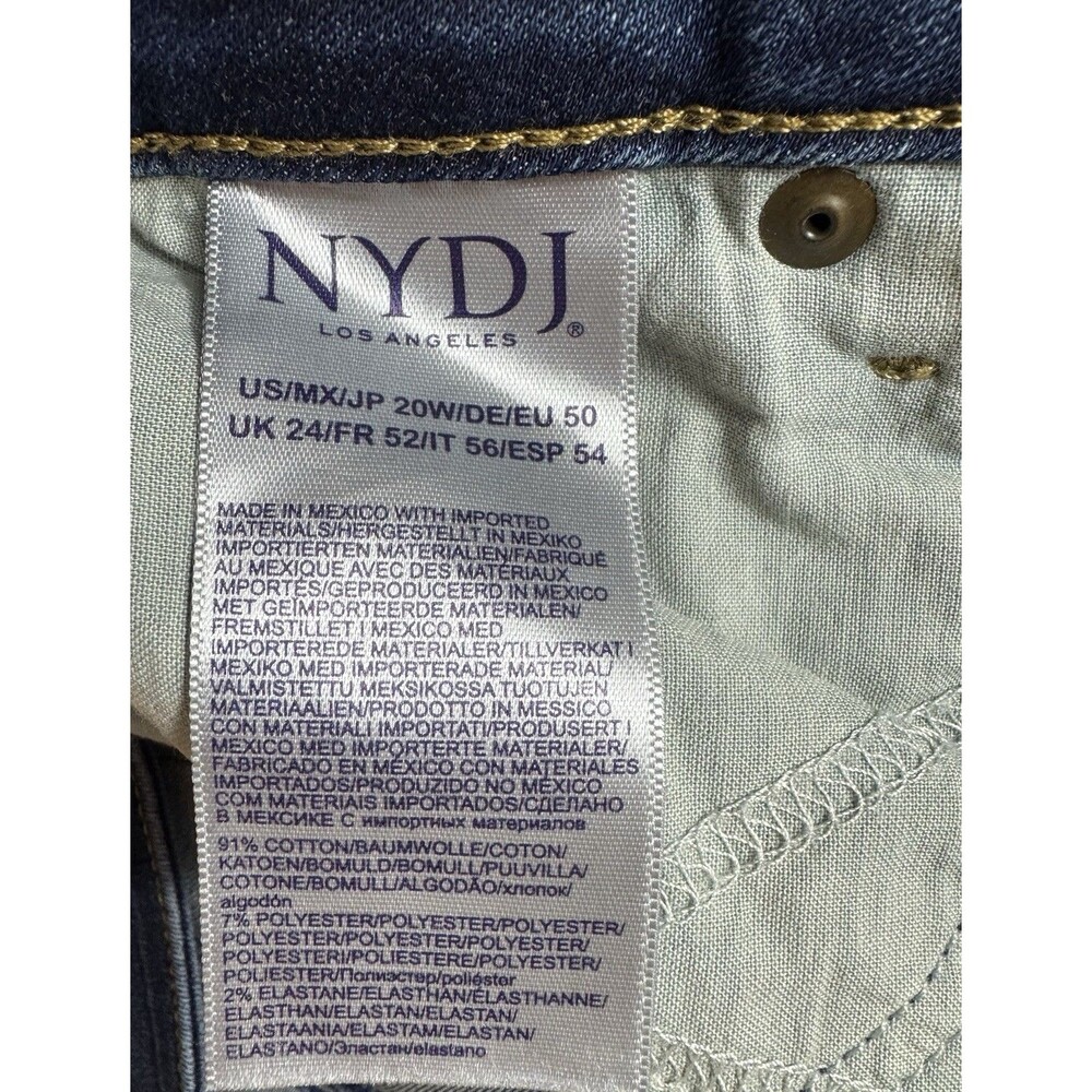 NYDJ Not Your Daughter Jeans Womens Size 20 Marilyn Straight Cropped Cuffed NWT - Picture 3 of 9